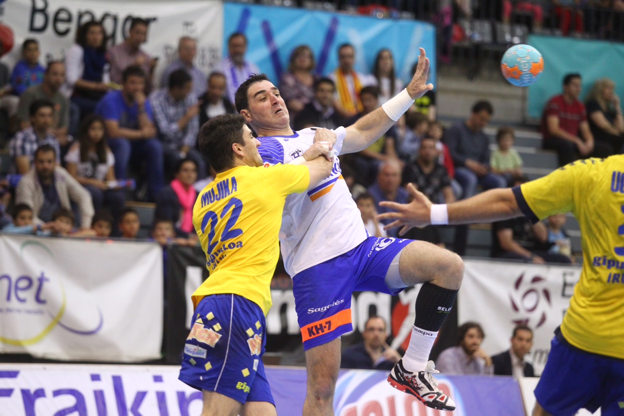 Raúl Campos en su último partido en el Palau d'Esports